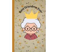 Composition Notebook BEST GRANDMA EVER 5.5 x 8.5", 110 Lined Pages, Glossy Cover