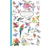 Composition Notebook Birds: Colorful birds design, 6x9 inches, College Ruled, 200 pages