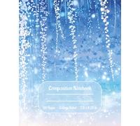 Composition Notebook: Blue Wisteria Anime Forest Journal | College Ruled | 110 Pages | 7.5 x 9.25 Inches | Magical Fantasy Aesthetic Design