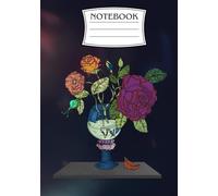 Composition notebook by Cubbyhole creations, Floral design, 80 lined sheets for school, work, drawing and more!