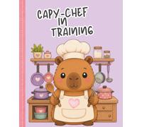Composition Notebook Capybara: Wide Ruled 7.5" x 9.25": Cute Capybara in the Kitchen Notebook for Teens