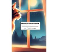 Composition Notebook: Cat Looking out Window Writing Journal for Kids, Teens, and Adults | 110 pages, 6 x 9"