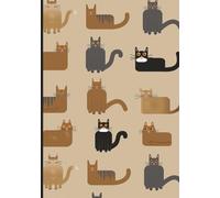 Composition Notebook: Cat Pattern: Blank Lined | 100 Pages | 7 x 10 | College Ruled