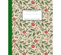 Composition Notebook Christmas Tree Ornaments: Notebook, Journal, Diary, 110 pages, wide ruled, 7.5" x 9.25" - for school, college, journaling or creative writing
