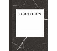 Composition Notebook: Classic Black and White Cracked Marble | Wide Ruled Notebook | 8.5 x 11 inches | 120 pages | For school, college, journaling, notetaking