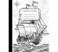 Composition Notebook Classic design in black and white | 120 numbered pages | 8.5 in x 11 in: Notebook for school subjects | World History | Social Sciences