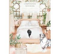 Composition Notebook College Lined: Dreamy Aesthetic Bedroom Journal | Cozy Cottagecore Stationery for Back to School, Home, Office & College | Cute Cat & Dog Scene Gift 8.5x11