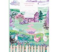 Composition Notebook College Lined: Whimsical Farm Landscape Journal | Barnyard Animals & Country Living Stationery for Back to School, Home, Office & ... | Dreamy Pastel Rustic Farmhouse Gift 8.5x11