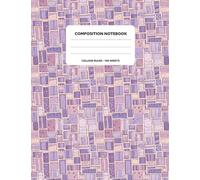 Composition Notebook: College Ruled, 100 Sheets, 7.5” x 9.75”, Purple Marble Cover: Notebook for Students, Teachers, or Writers