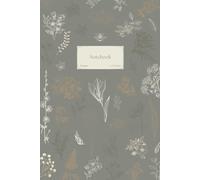 Composition Notebook - College Ruled, 110 Lined Pages 6x9 - Notebooks, Journals for School, Book Clubs, Home & Office: Theme: Regency Vintage Floral - Gray Brown Ivory