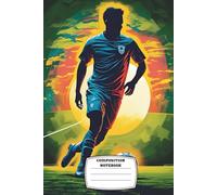 Composition Notebook: College ruled, 6x9", 120 pages, Dynamic Design Composition Book- Action-Packed Sports Journal for Kids, Teens & Soccer Fans - ... Notes, Team Strategy, or Creative Writing