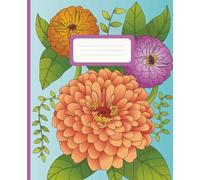 Composition Notebook College Ruled: A vibrant floral design that inspires creativity and brightens your day. Perfect for school, work, journaling, or ... and functionality in one charming package.
