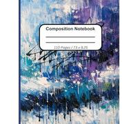 Composition Notebook College Ruled:: Abstract Acrylic Painting Illustration | Cute artistic Journal for School, College, Office, and Work