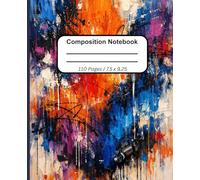 Composition Notebook College Ruled:: Abstract Acrylic Painting Illustration | Cute artistic Journal for School, College, Office, and Work