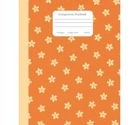 Composition Notebook College Ruled: Autumn Pattern - Soft Coquette Aesthetic Journal for School, College, Office & Work. (7.5x9.25) 110 Pages