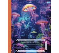 Composition Notebook College Ruled: Beautiful Underwater Jellyfish Aesthetic Notebook for Adults, School, College, Work, Office, Kids | 7.5 x 9.25 ... Paper | Perfect for Beach, Sea, Marine Lovers