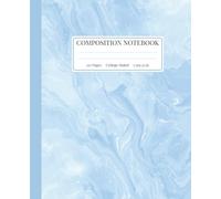 Composition Notebook College Ruled - Blue Marble Design: Notebook for School & Office Use - 7.5 x 9.25 in, 110 Pages