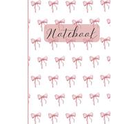 Composition Notebook College Ruled - Bow/Coquette Themed: Pink Bow Pattern - Lined Notebook Paperback | Aesthetic Journal with Bows for All, Back to ... | For Writing, Notes, Daily Journal - 6 x 9