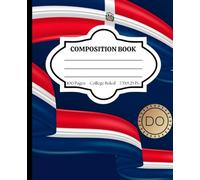Composition Notebook College Ruled: Celebrating Caribbean Culture - Dominican Republic Flag - Stylish Notebook for Back to School, College, Office Work, & Personal Use
