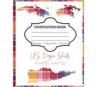 Composition Notebook College Ruled: Celebrating Caribbean Culture - U.S. Virgin Islands Love - Stylish Madras Print Notebook for Back to School, College, Office Work, & Personal Use