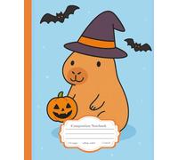Composition Notebook College Ruled: Cute Halloween Kawaii Capybara Cover, Fun Aesthetic Journal for Kids, Teens & Capybara Lovers - for College, School, Office & Work (7.5x9.25) 110 Pages