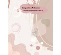 Composition Notebook College Ruled: Cute Pink Boho Aesthetic Style Notebook Journal for back to school, college, office & work/ Pretty school supplies