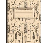 Composition Notebook College Ruled: Cute Vintage Witchy Boho Journal | Great for Office Work, College and School Students | 110 Lined Pages
