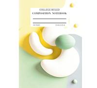 Composition Notebook College Ruled: Cute Yellow Design, 150 pages , 7.5 inches x 9.75 inches for kids, Girls, Boys, Teens, and Adults