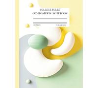 Composition Notebook College Ruled: Cute Yellow Design, 150 pages , 7.5 inches x 9.75 inches for kids, Girls, Boys, Teens, and Adults