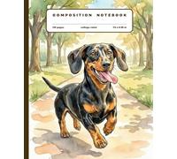 Composition Notebook College Ruled: Dachshund Notebook for Study, Work, Notes | Cute Sausage Dog Journal for Students, Teens, Girls, Women | Weiner Dog Fan Gift (Dog breeds)