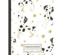 Composition Notebook College Ruled: Dalmatian Illustration | Cute Dog Breed Journal For School, College, Office, Work | Wide Lined
