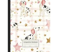 Composition Notebook College Ruled: English Setter Illustration | Cute Dog Breed Journal For School, College, Office, Work | Wide Lined