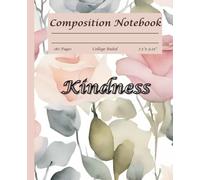 Composition Notebook College Ruled: Fruit of the Spirit Bible Verse with Watercolour Roses Background