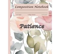 Composition Notebook College Ruled: Fruit of the Spirit Bible Verse with Watercolour Roses background