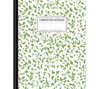 Composition Notebook College Ruled Green Marble: Notebook Journal for School, College, University, Work, Office, Supplies. 120 lined Pages