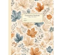 Composition Notebook: College-Ruled Interior | Porcelain Cozy Harvest Edition | 120 Cream Pages | 7.5” × 9.25”