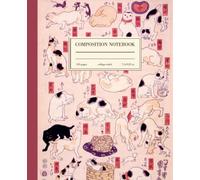 Composition Notebook College Ruled: Japanese Cats Vintage Illustration | Cute Kawaii Aesthetic Journal For Girls, Teens, Women | Wide Lined
