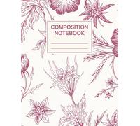 Composition Notebook College Ruled Light Pink Floral
