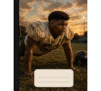 Composition Notebook: College Ruled Notebook for Black Boys | School Composition Book | 7.5 x 9.25 | 100 Pages | Football