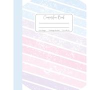 Composition Notebook | College Ruled: Pastel Retro Stripe Cover | 110 Pages | 7.5 x 9.25 Inches