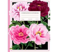 Composition Notebook College Ruled: Peony Vintage Flower Illustration | Aesthetic Notebook Pink | Cute Floral Journal for School, College, Office, and ... for Girls (The Vintage Blooms Collection)