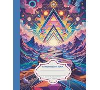 Composition Notebook College Ruled: Pink and Purple Psychedelic Sky Illustration | Cute Kawaii Galaxy Aesthetic Journal For Writing at School, College, Office, Work | Lined Pages