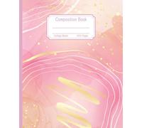 Composition Notebook: College Ruled Pink Marble Notebook Journal for Teens, School, Work. For Women and Girls. Blank Lined 100 Sheets. 7.5x9.25 inches. 200 Pages.