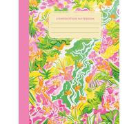 Composition Notebook: College Ruled Preppy Pink Tropical Journal for School, College & Work