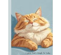 Composition Notebook | College Ruled | School Notes | Journal | Mindful Self-Care Notebook | Gift for Women | Cat |: Mellow Out Themed Cover College Ruled Notebook