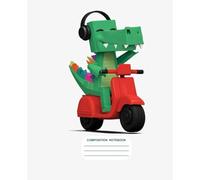Composition Notebook: College Ruled : The Cute Crocodile: Notebook for Student, School, College, Office or Work Paperback