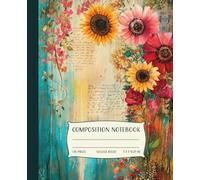 Composition Notebook College Ruled: Vintage Botanical Illustration Journal | 120 Pages (7.5 x 9.25 in) | Soft Aesthetic Stationery Gift for Women and Teens