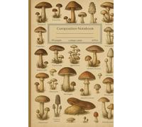 Composition Notebook College Ruled: Vintage Mushroom,Aesthetic Botanical Journal with Retro Fungi Illustrations - 110 College Ruled Pages for School, Writing & Notes
