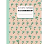 Composition Notebook, College Ruled Vintage: Pastel Aesthetic Flowers Illustration, Journal for College, School, Office & Work l Cottagecore ... for Women, 110 Pages Paperback Matte Cover