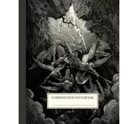 Composition Notebook College Ruled: Vintage Rebel Angels Plunge to Hell Illustration | Macabre Aesthetic Journal for School, College & Work